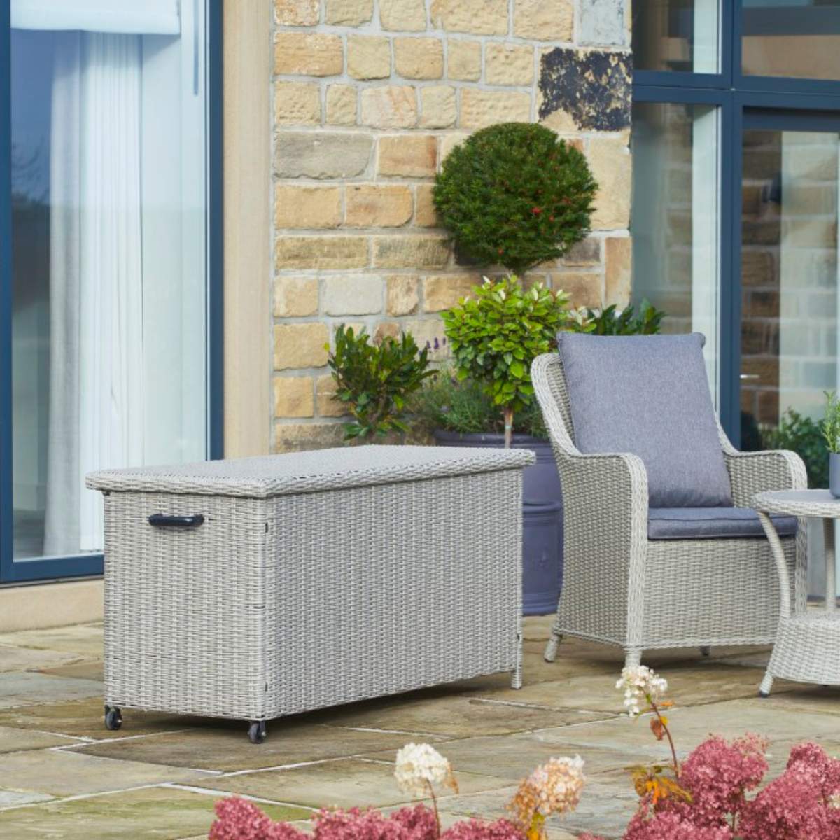 Pacific Lifestyle Stone Grey Small Cushion Box K/D - Image 11