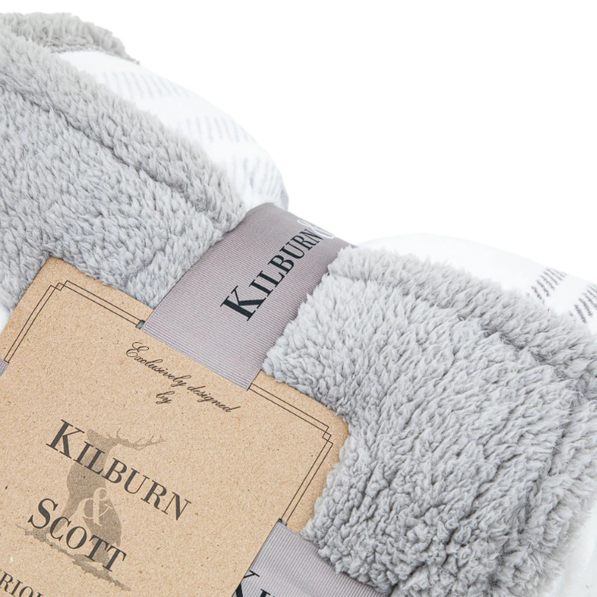 Gallery Direct Tartan Sherpa Throw - Image 6