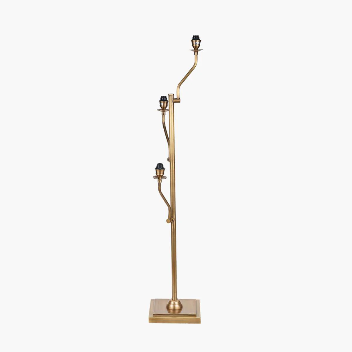 Pacific Lifestyle Tatiana Antique Brass Metal Floor Lamp Base - Image 3