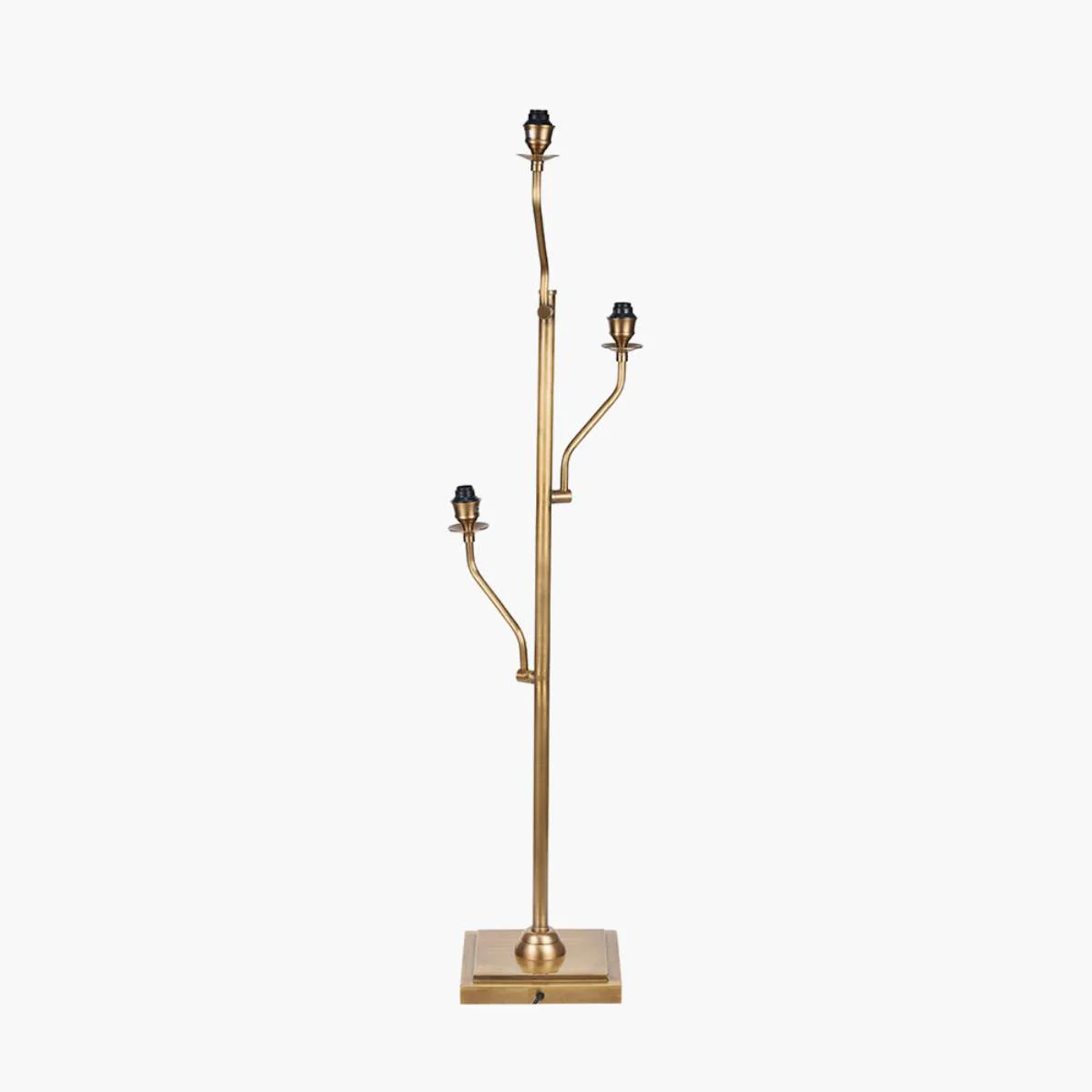 Pacific Lifestyle Tatiana Antique Brass Metal Floor Lamp Base - Image 4
