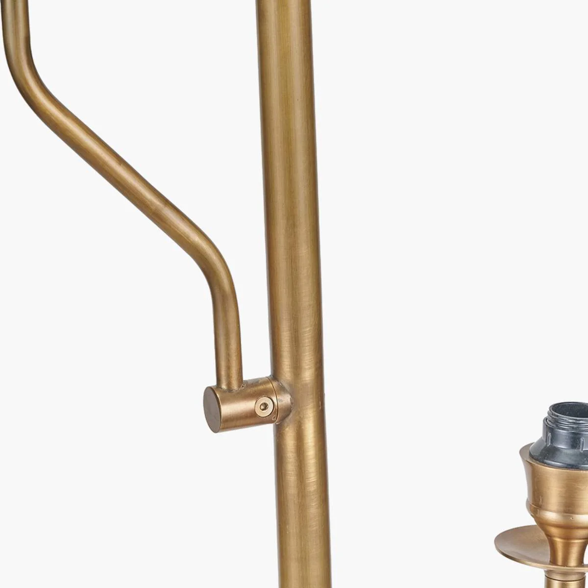 Pacific Lifestyle Tatiana Antique Brass Metal Floor Lamp Base - Image 5