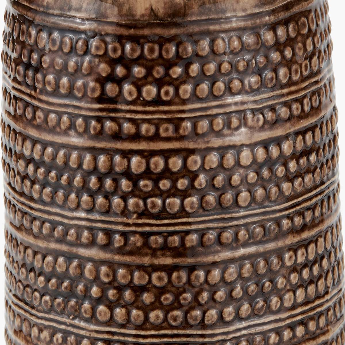 Pacific Lifestyle Theano Dot Design Brown Glaze Tall Table Lamp Base - Image 5