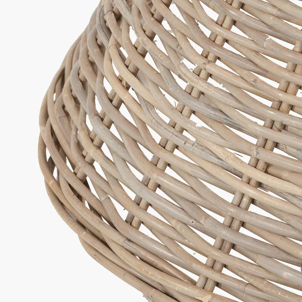 Pacific Lifestyle Tobs Grey Kubu Rattan Christmas Tree Basket Skirt Ring - Image 6