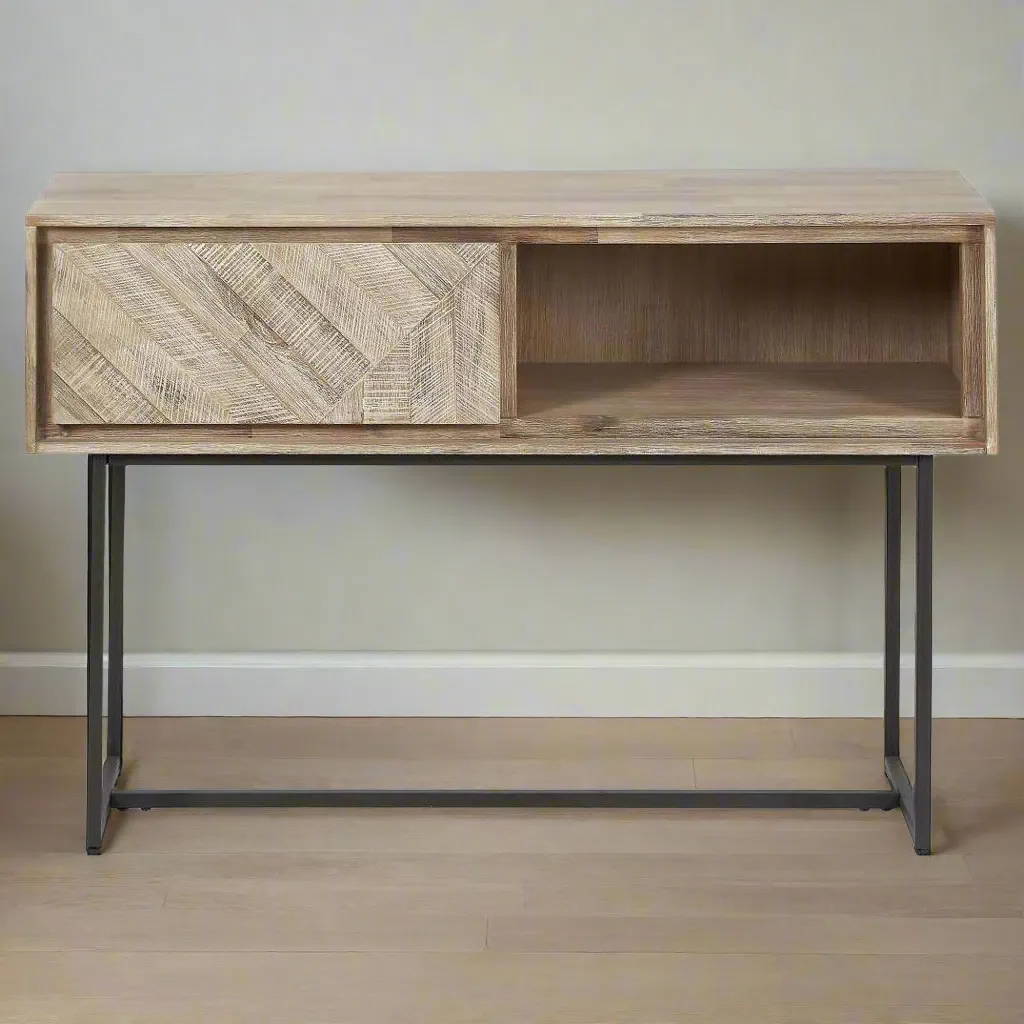 Pacific Lifestyle Torben Sand Wash Acacia Wood Console Table - Image 2