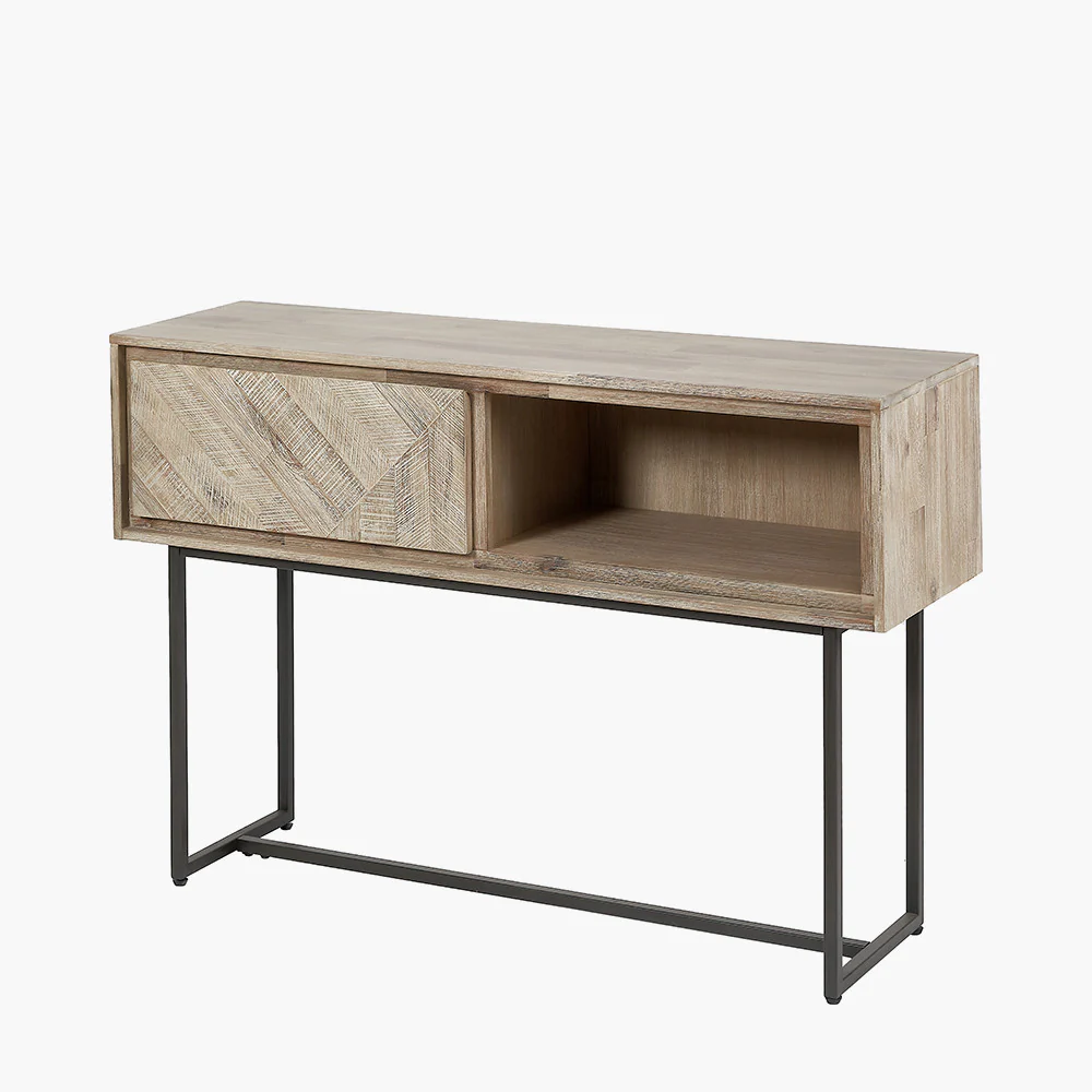 Pacific Lifestyle Torben Sand Wash Acacia Wood Console Table - Image 3