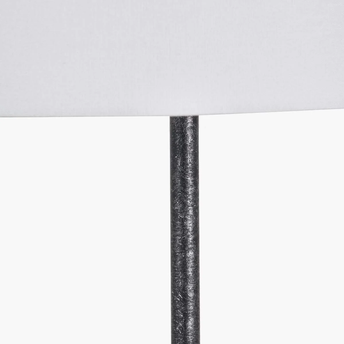 Pacific Lifestyle Vala Graphite Metal Textured Effect Ball Floor Lamp - Image 4