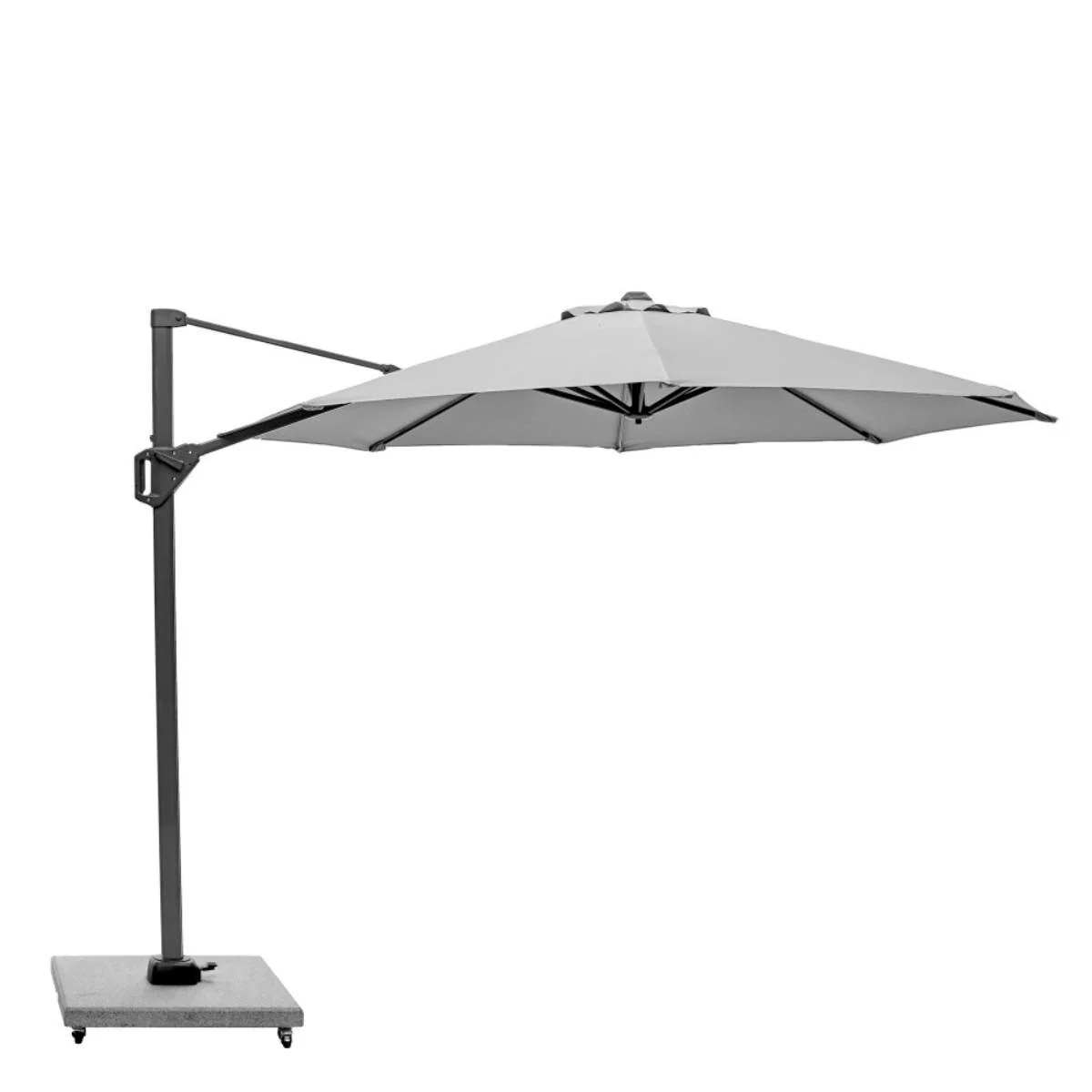 Pacific Lifestyle Voyager T1 3m Round Luna Grey Free Arm Parasol