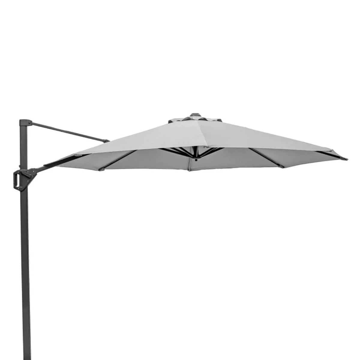 Pacific Lifestyle Voyager T1 3m Round Luna Grey Free Arm Parasol - Image 4