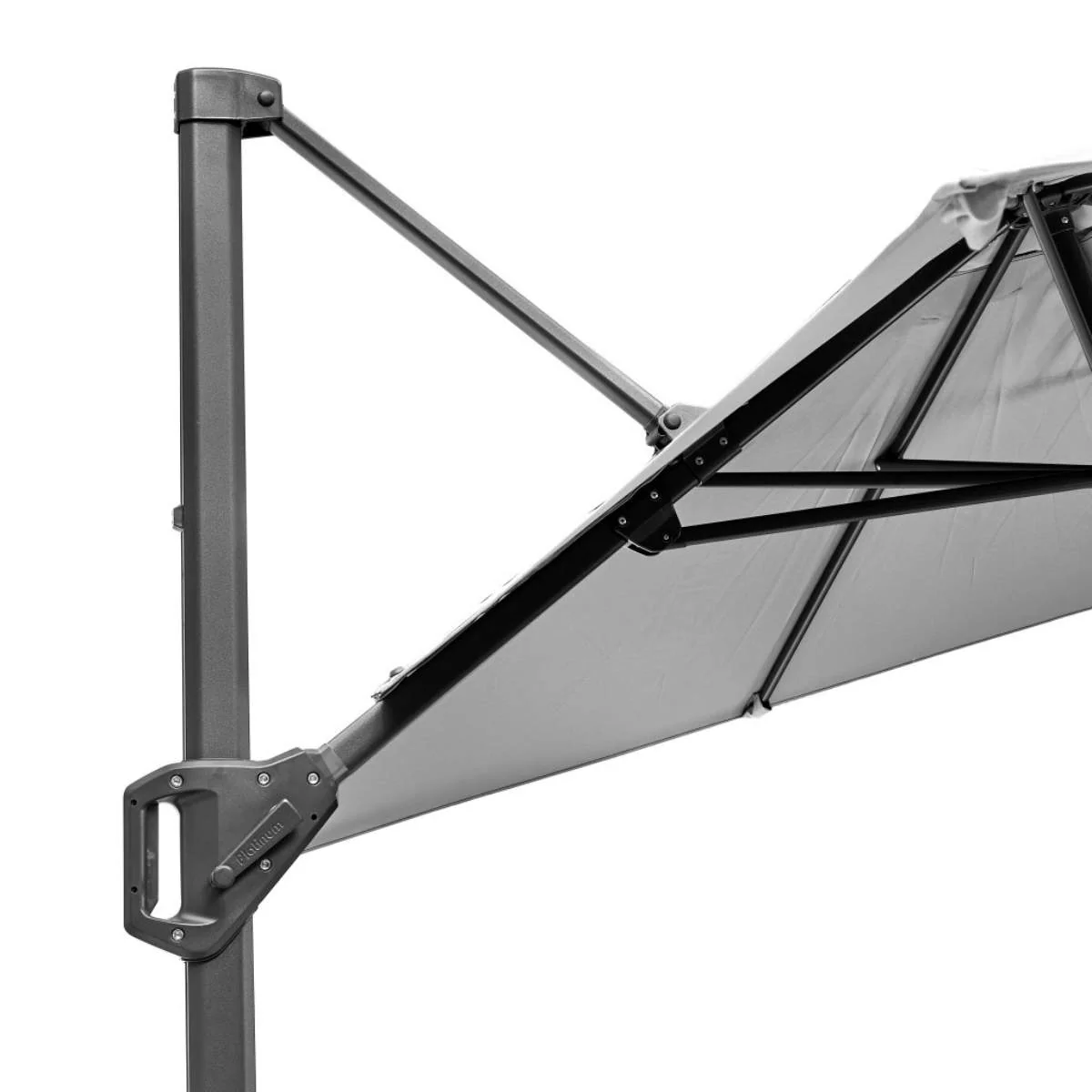 Pacific Lifestyle Voyager T1 3m x 2m Rectangular Luna Grey Free Arm Parasol - Image 6