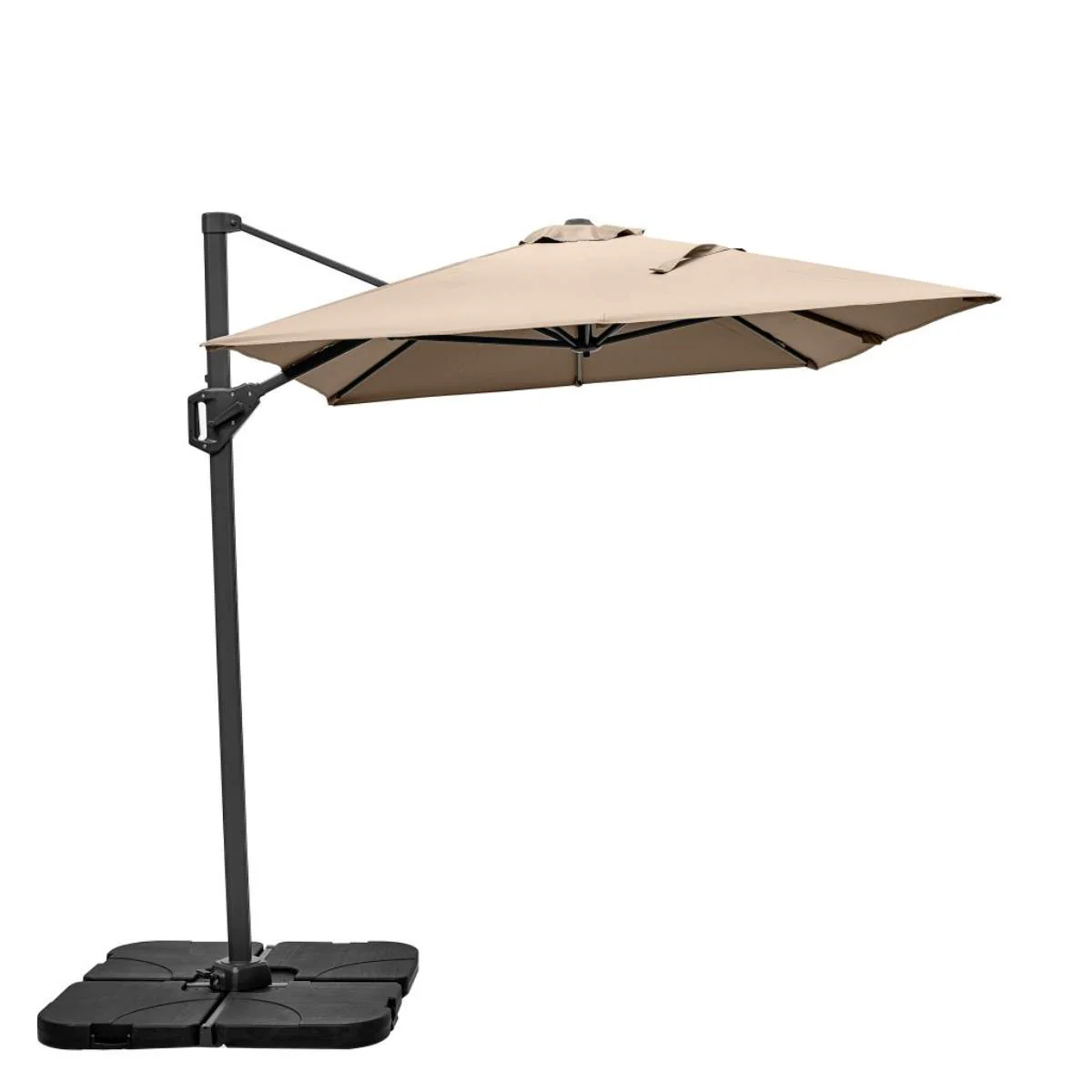 Pacific Lifestyle Voyager T1 3m x 2m Rectangular Taupe Free Arm Parasol