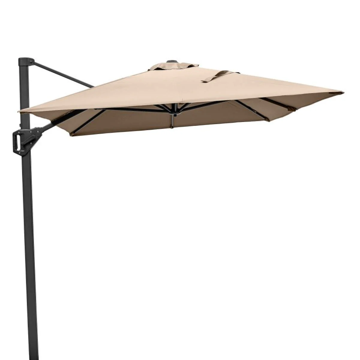 Pacific Lifestyle Voyager T1 3m x 2m Rectangular Taupe Free Arm Parasol - Image 3