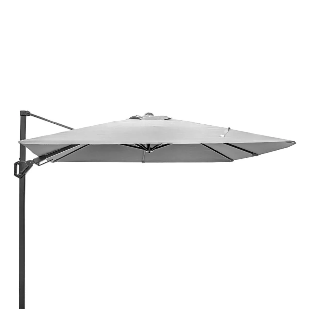 Pacific Lifestyle Voyager T2 2.7m Square Luna Grey Free Arm Parasol