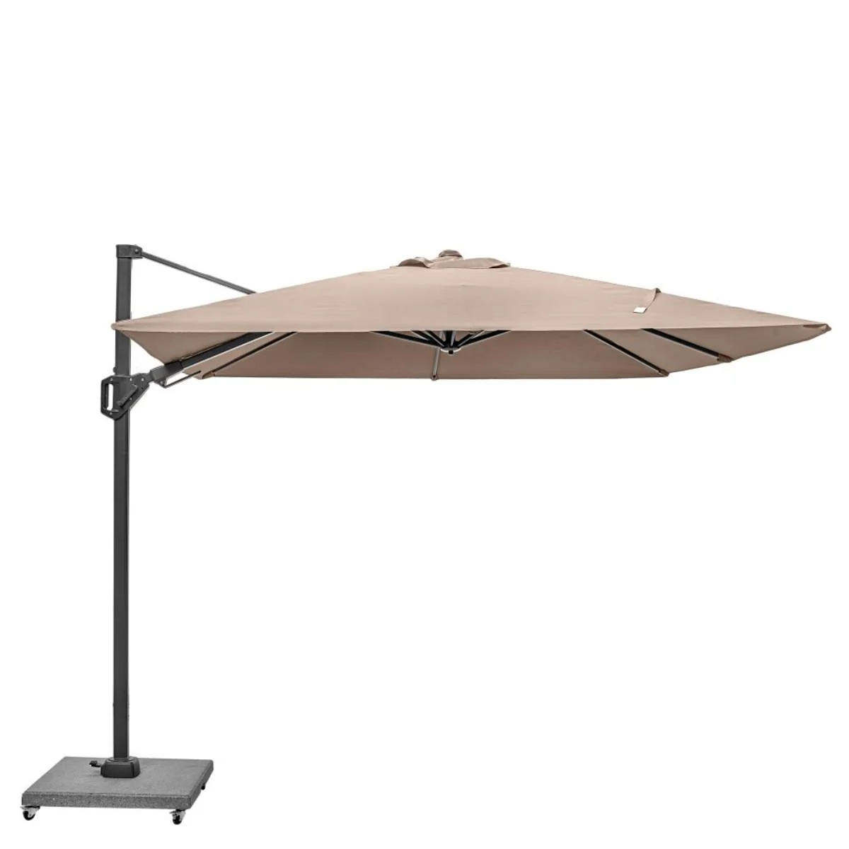 Pacific Lifestyle Voyager T2 2.7m Square Taupe Free Arm Parasol