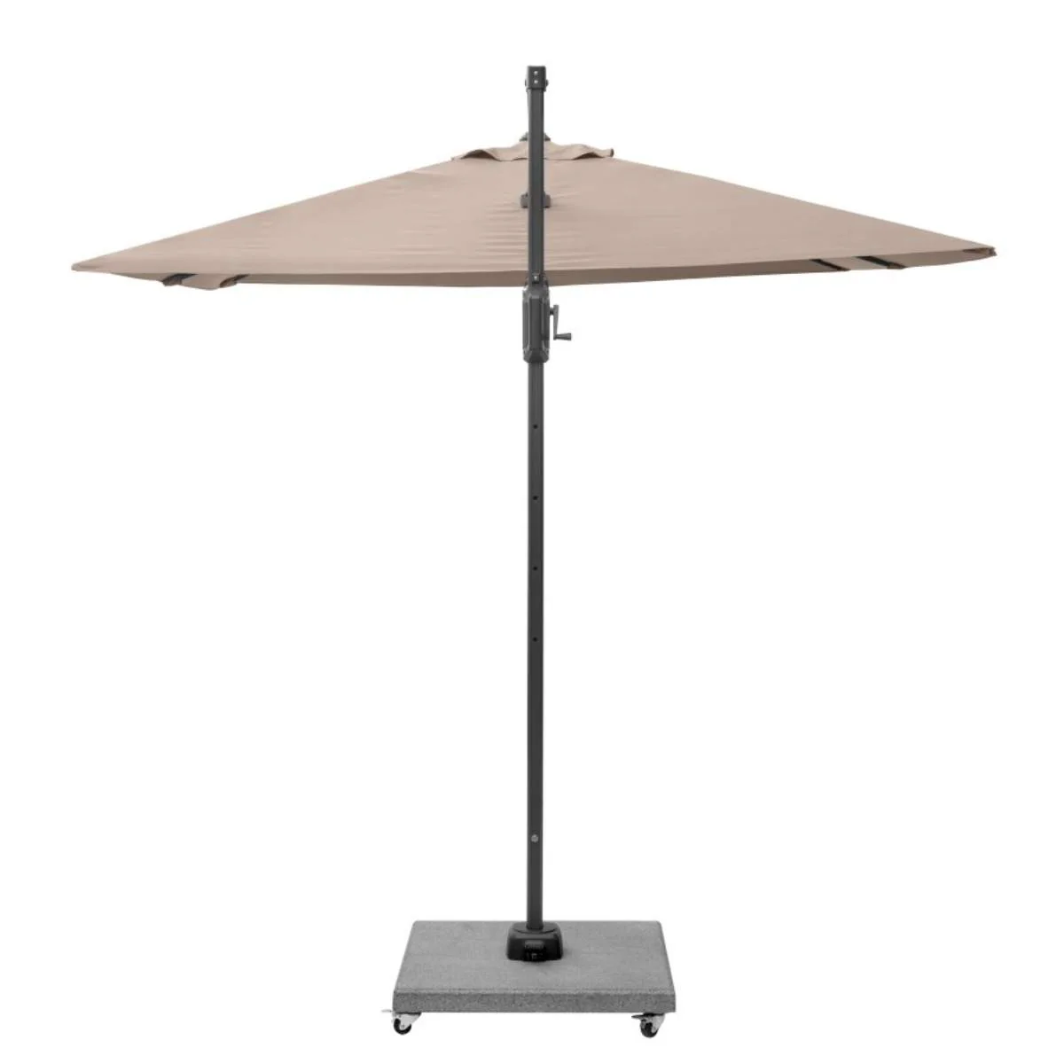 Pacific Lifestyle Voyager T2 2.7m Square Taupe Free Arm Parasol - Image 3