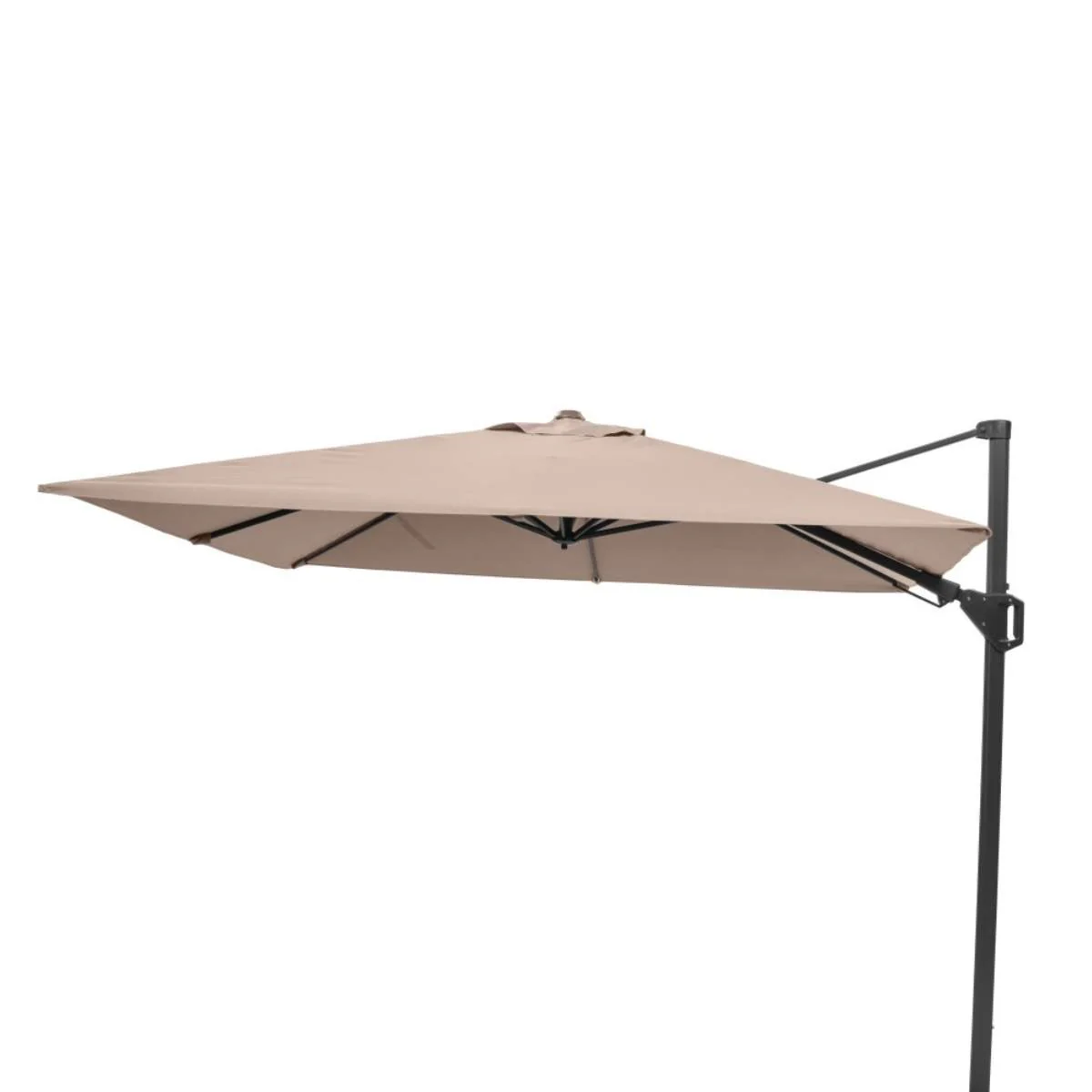 Pacific Lifestyle Voyager T2 2.7m Square Taupe Free Arm Parasol - Image 4
