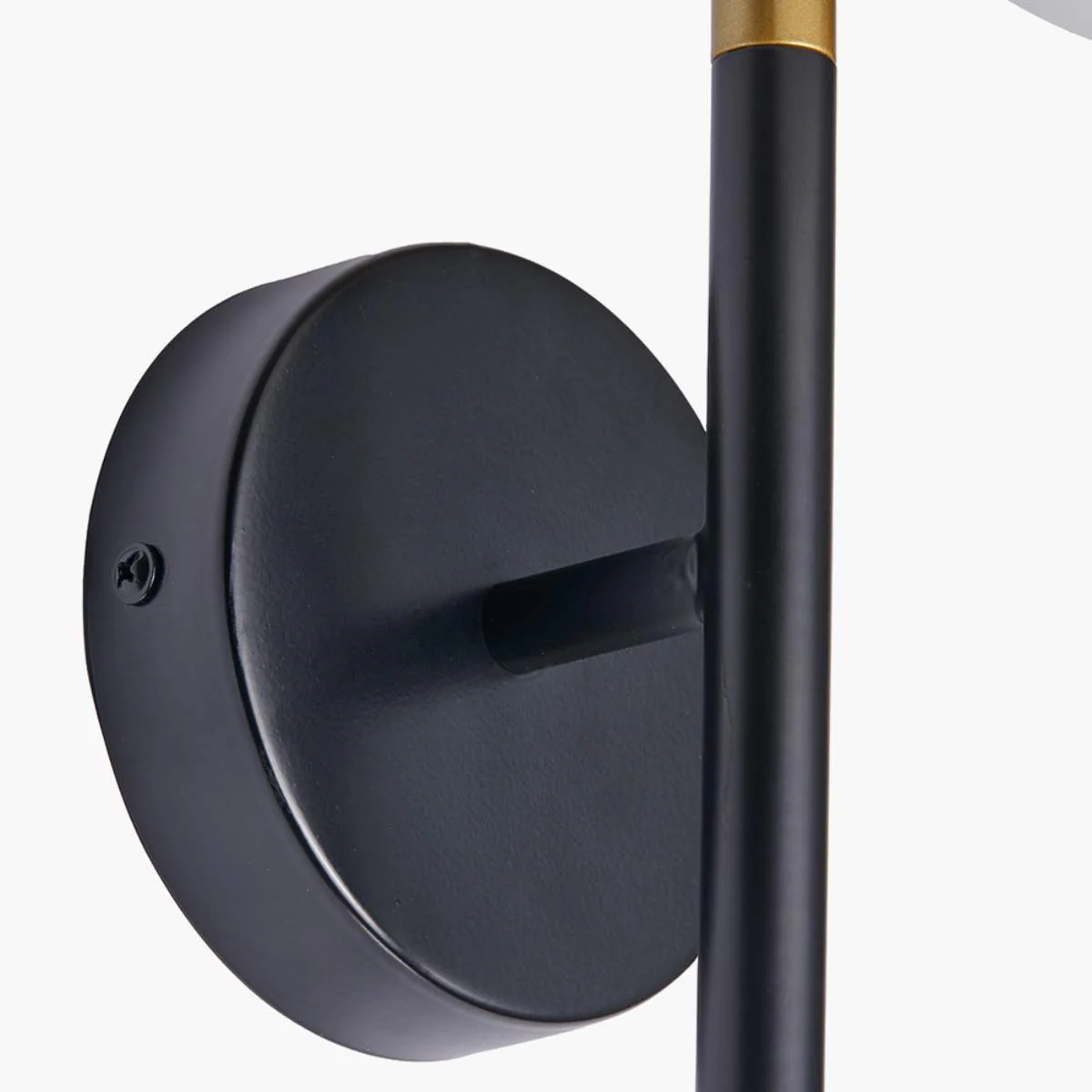 Pacific Lifestyle Wanda White Orb and Black Metal Wall Light - Image 10