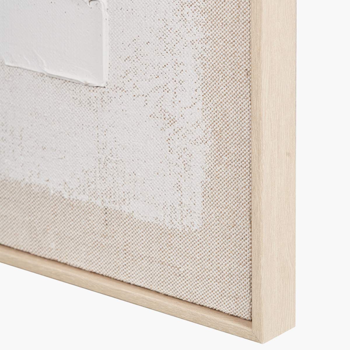 Pacific Lifestyle White and Natural Textured Canvas with Natural Frame - Image 9