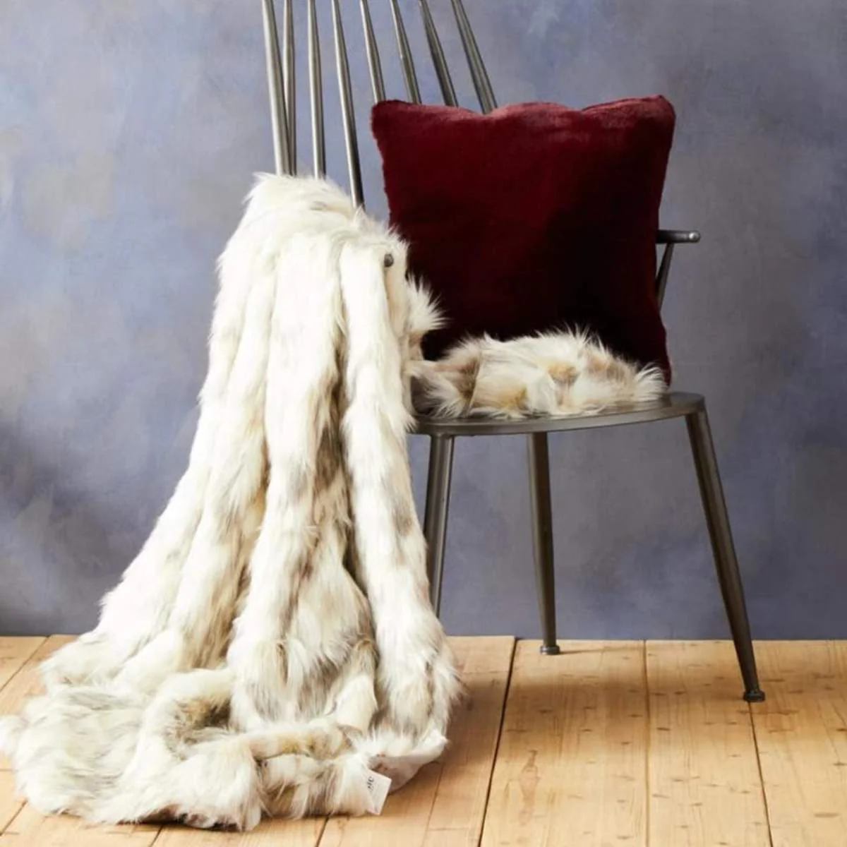 Beaumonde Home Bosie Lamina Natural Fur Throw - Image 5