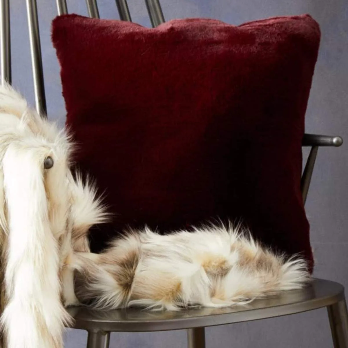 Beaumonde Home Bosie Lamina Natural Fur Throw - Image 7