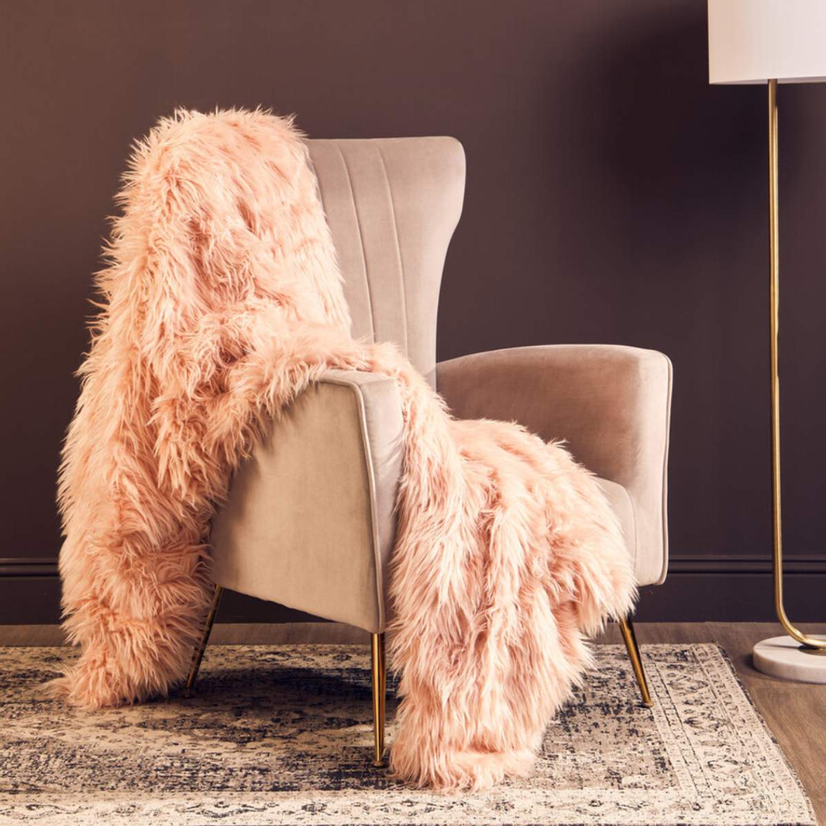 Beaumonde Home Bosie Lamina Pink Throw - Image 7