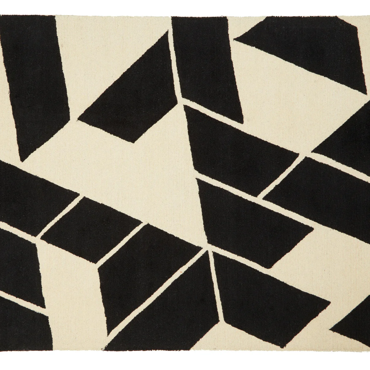 Beaumonde Home Bosie Milana Large Black And White Geometric Rug - Image 5