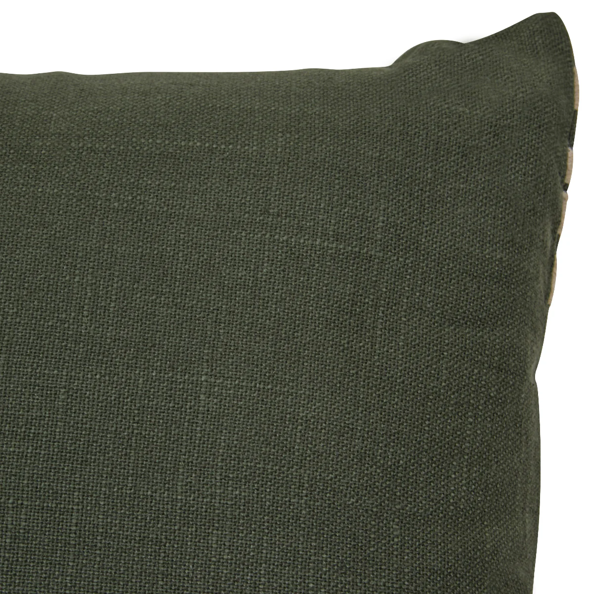 Beaumonde Home Bosie Ozella Natural And Green Cushion - Image 5