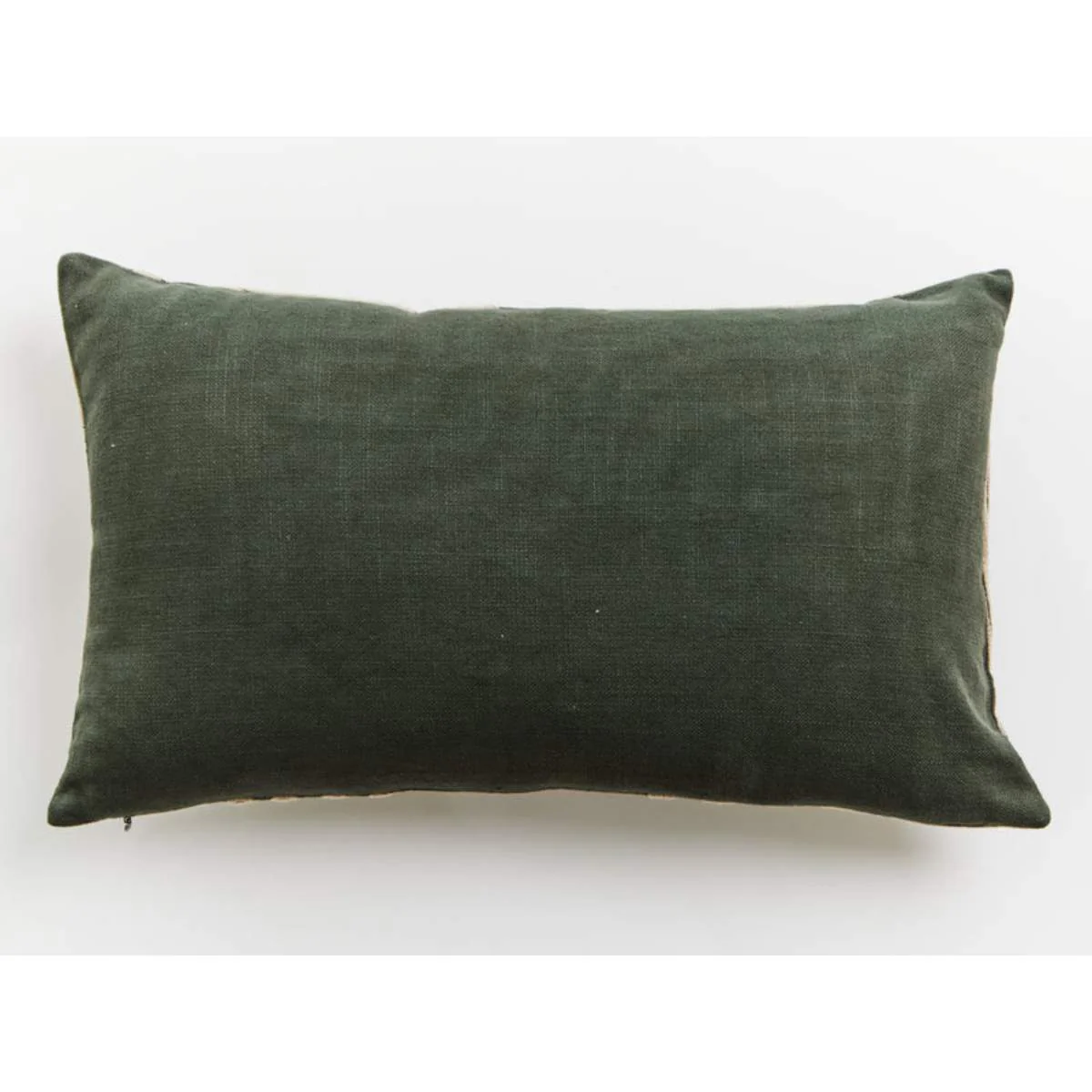 Beaumonde Home Bosie Ozella Natural And Green Rectangular Cushion - Image 4