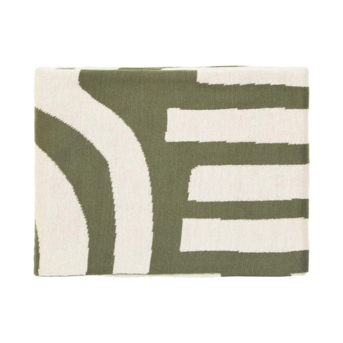 Beaumonde Home Bosie Ozella Natural And Green Throw - Image 3
