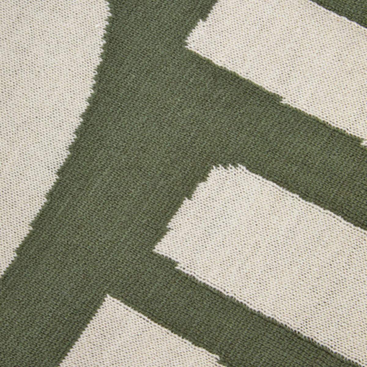 Beaumonde Home Bosie Ozella Natural And Green Throw - Image 5