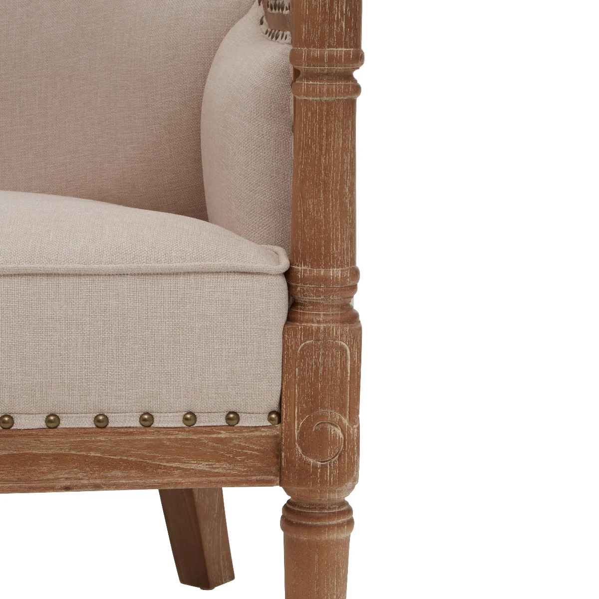 Beaumonde Home Cabra High Back Cream Chair - Image 5