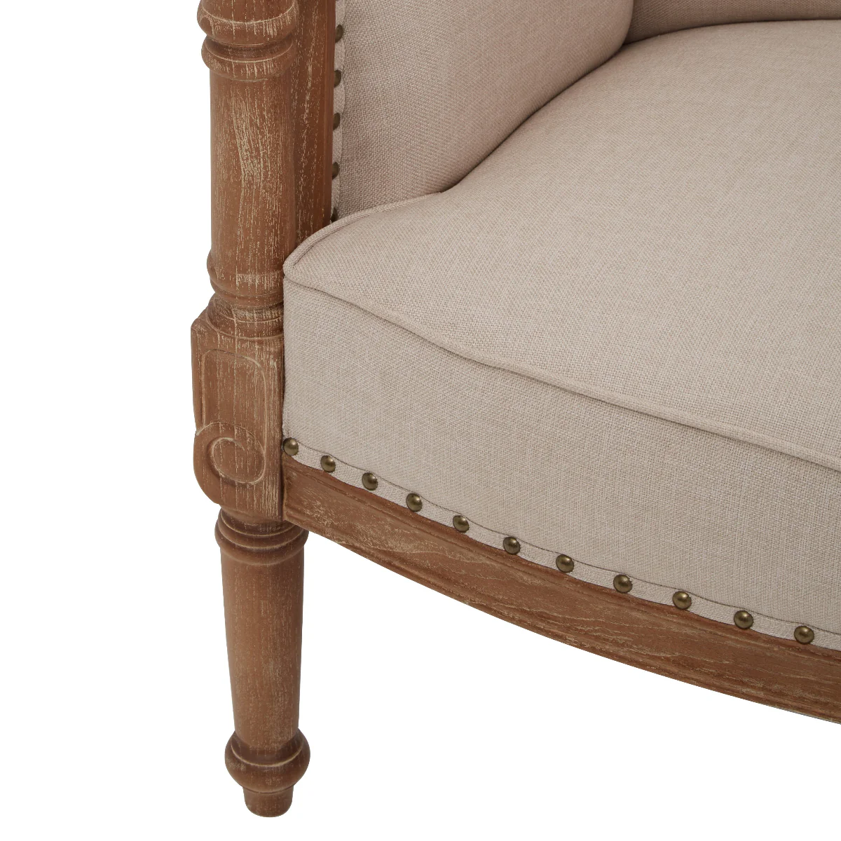 Beaumonde Home Cabra High Back Cream Chair - Image 6