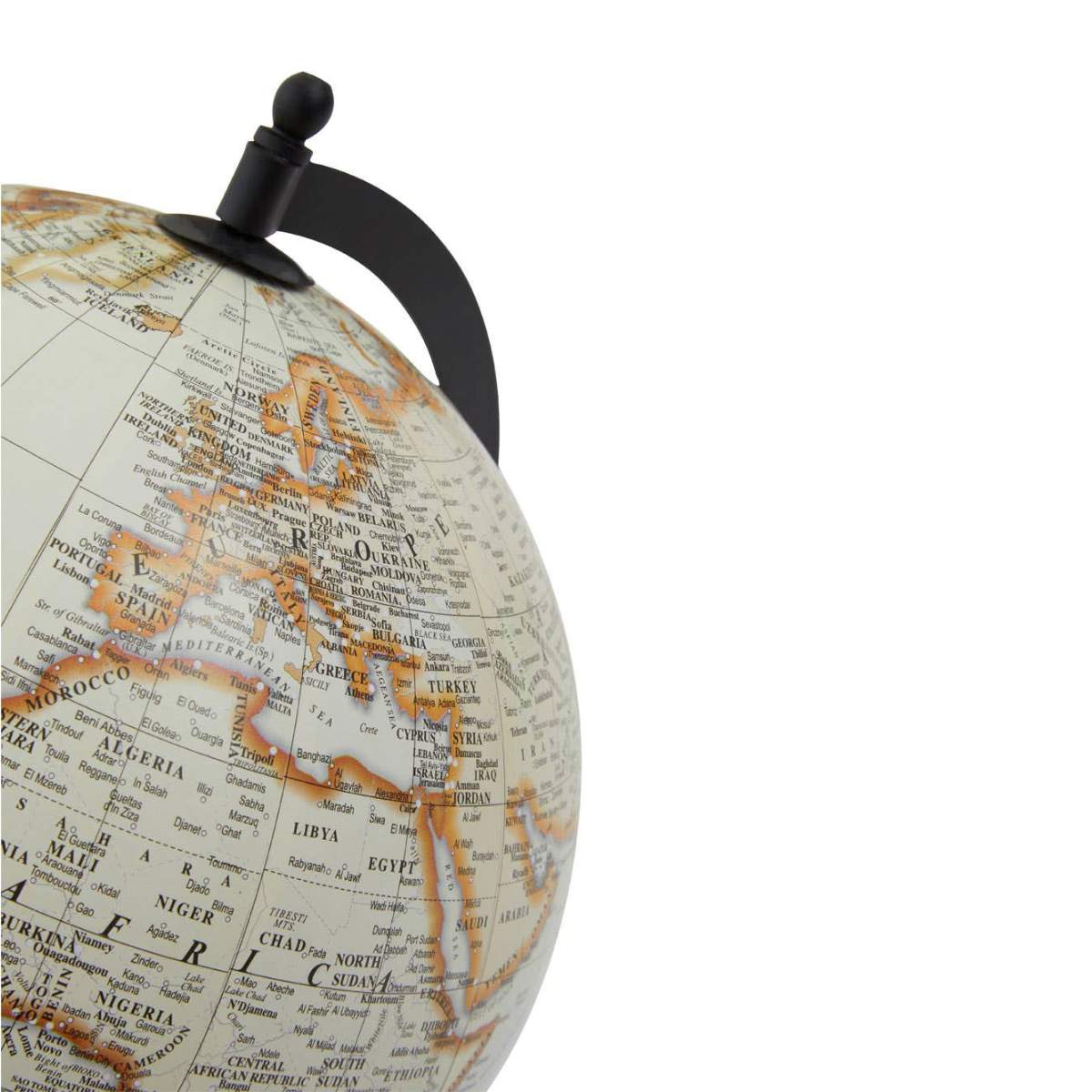 Beaumonde Home Churchill Black Frame Globe - Image 7