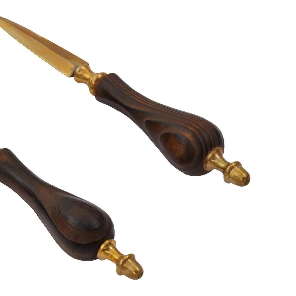 Beaumonde Home Churchill Brown Mango Wood Magnifying Glass and Letter Opener - Image 5