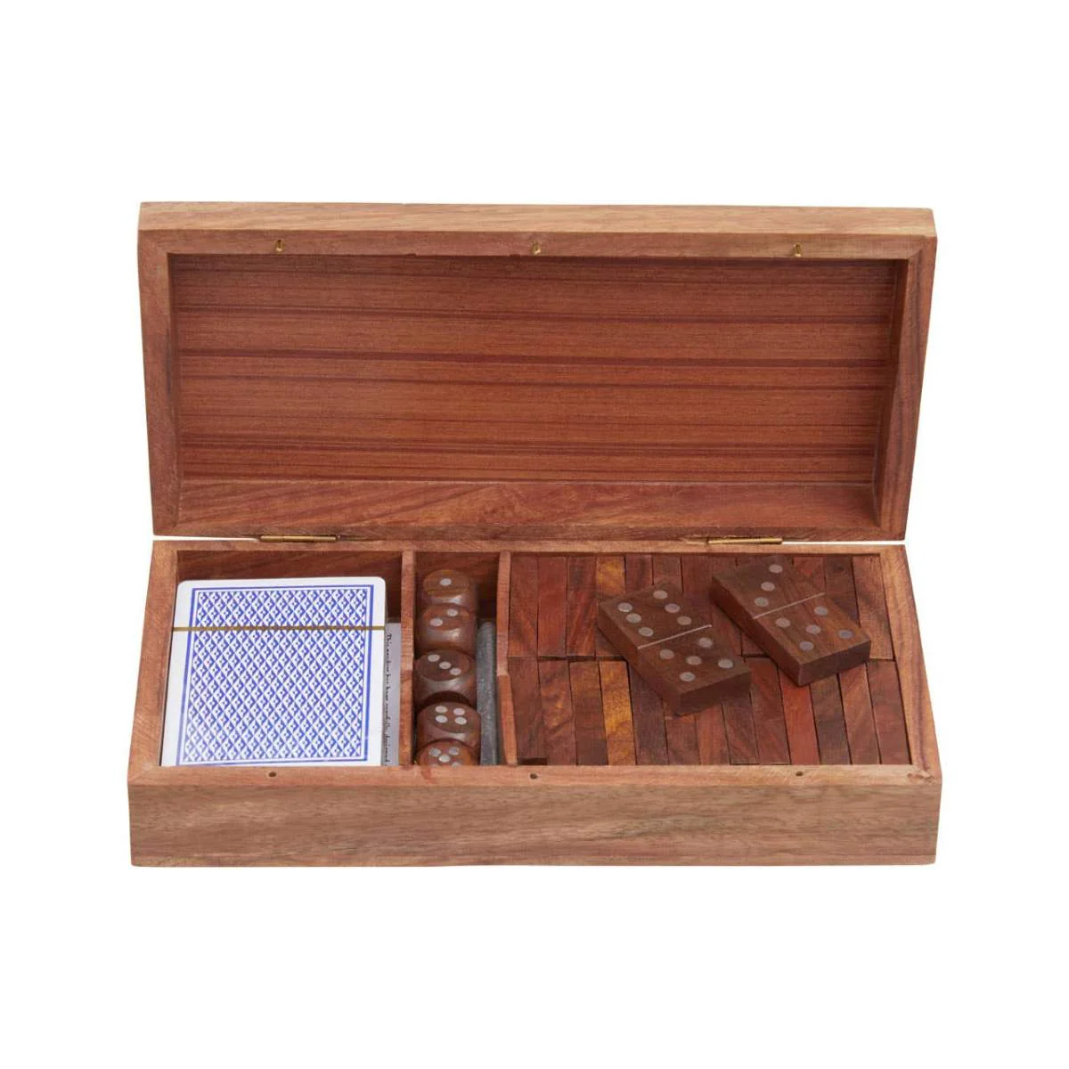 Beaumonde Home Churchill Games 3 In 1 Dominoes Dice and Playing Cards Set - Image 3
