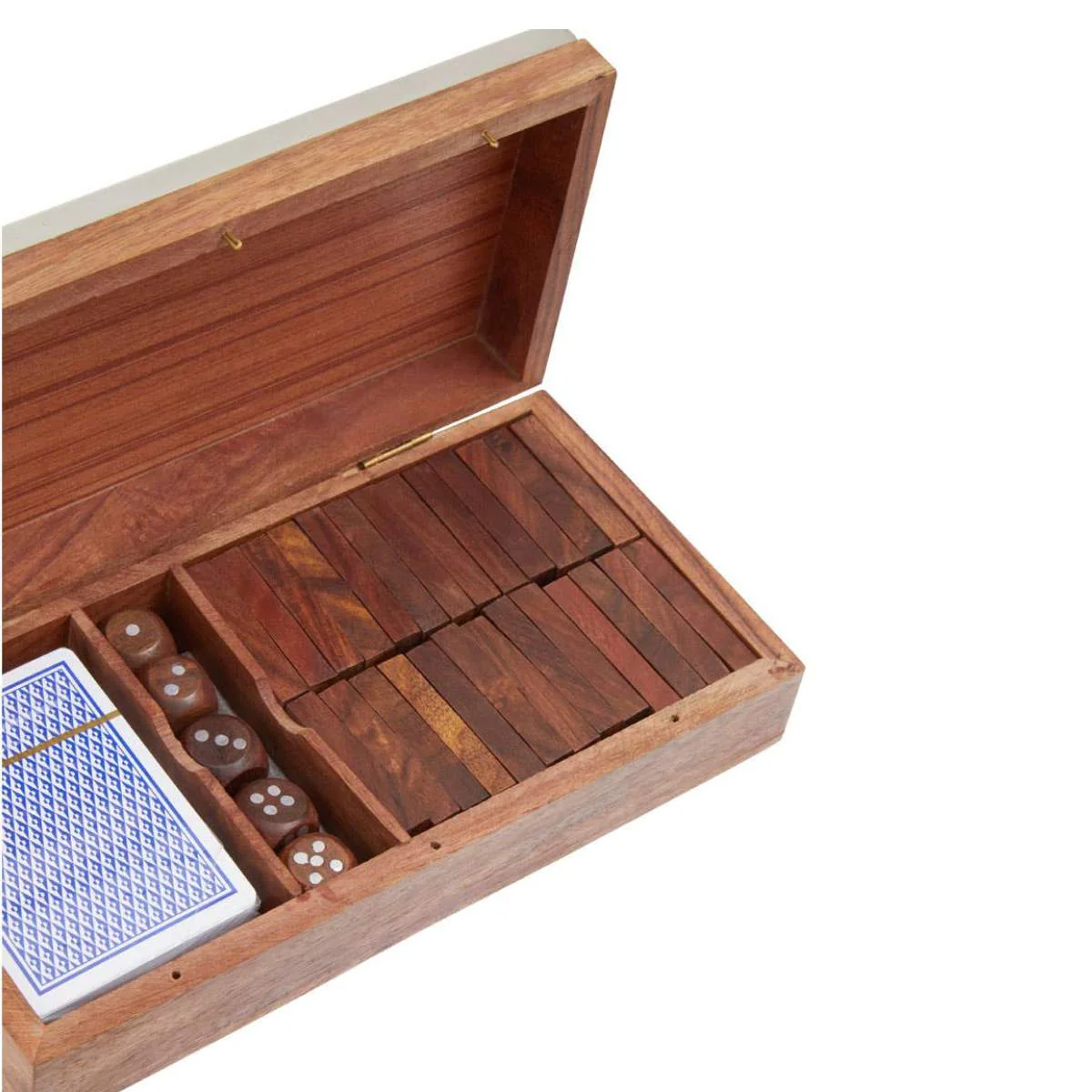 Beaumonde Home Churchill Games 3 In 1 Dominoes Dice and Playing Cards Set - Image 4