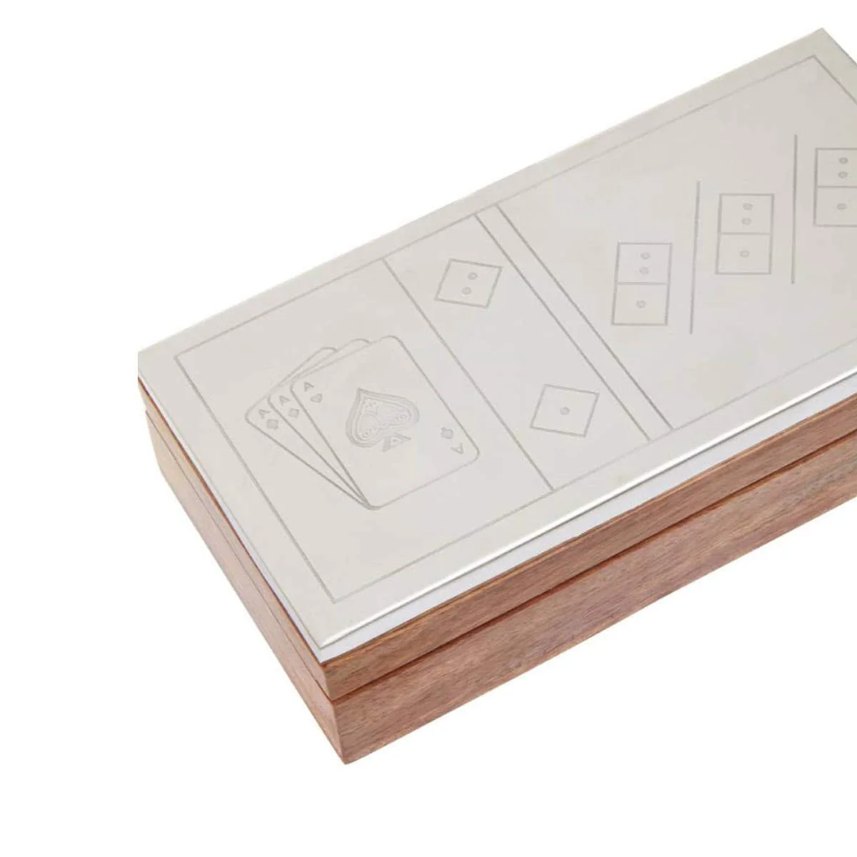 Beaumonde Home Churchill Games 3 In 1 Dominoes Dice and Playing Cards Set - Image 5