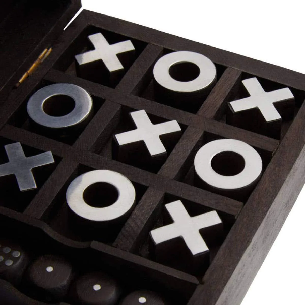 Beaumonde Home Churchill Games 3 In 1 Noughts and Crosses Dice and Playing Cards Set - Image 11