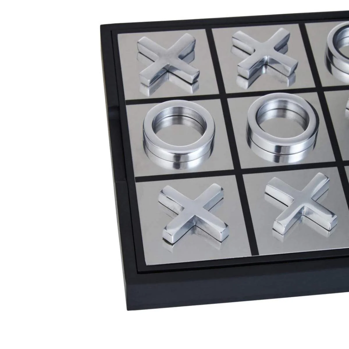 Beaumonde Home Churchill Games Black and Silver Noughts And Crosses - Image 4