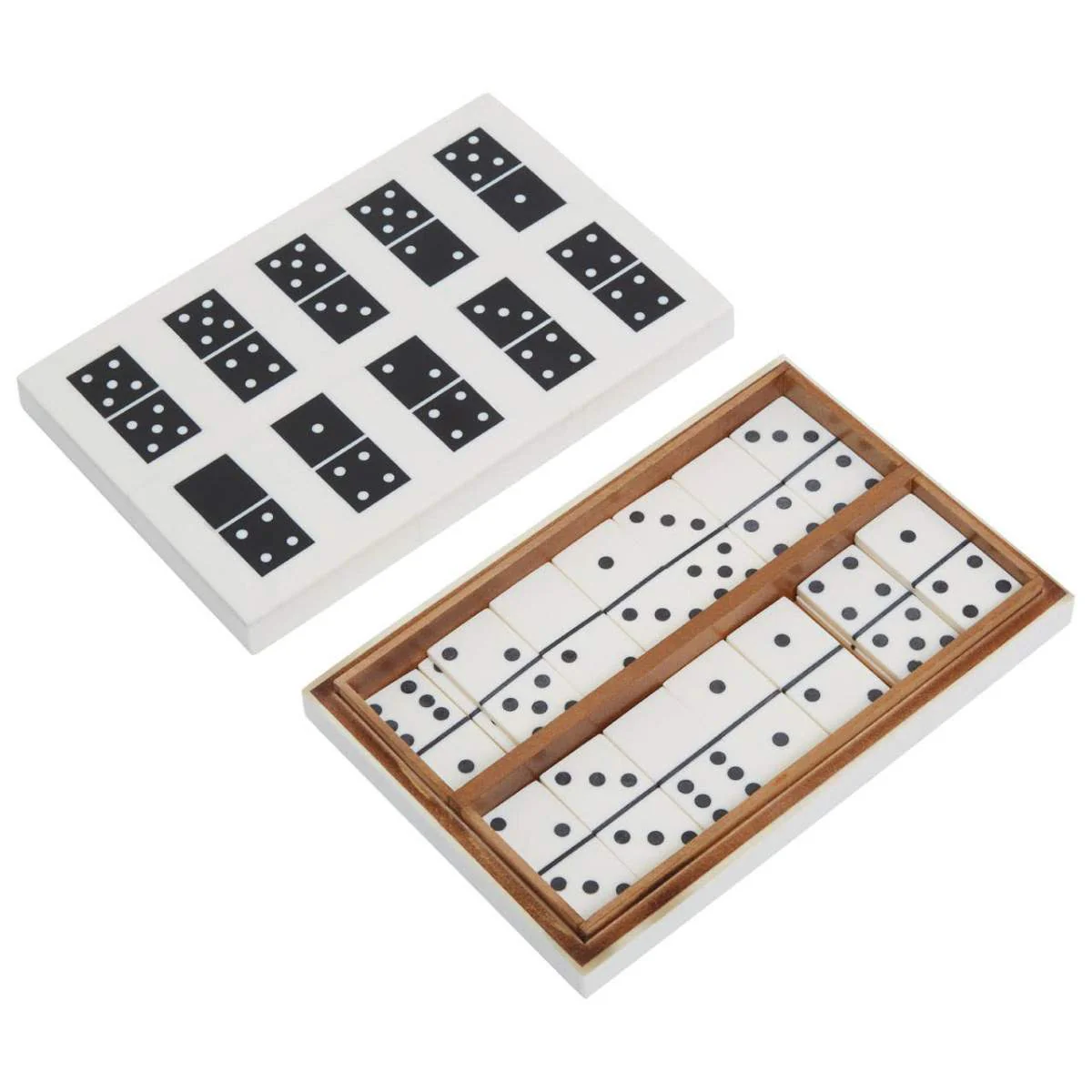Beaumonde Home Churchill Games Black and White Domino Box Set - Image 3