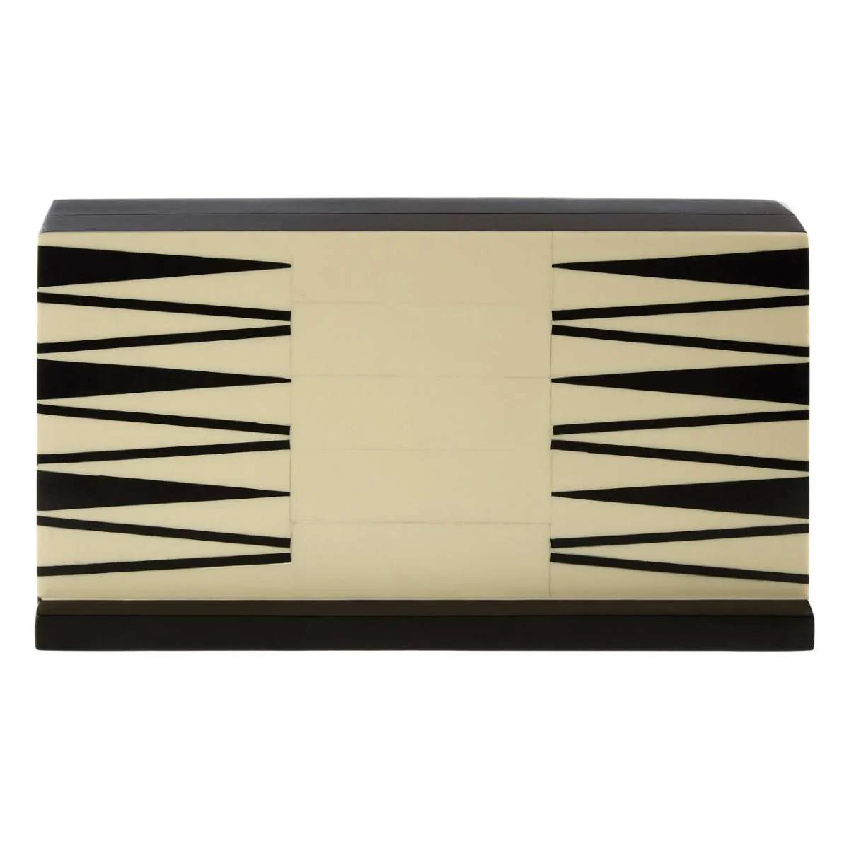 Beaumonde Home Churchill Games Black and White Foldable Backgammon Set - Image 4