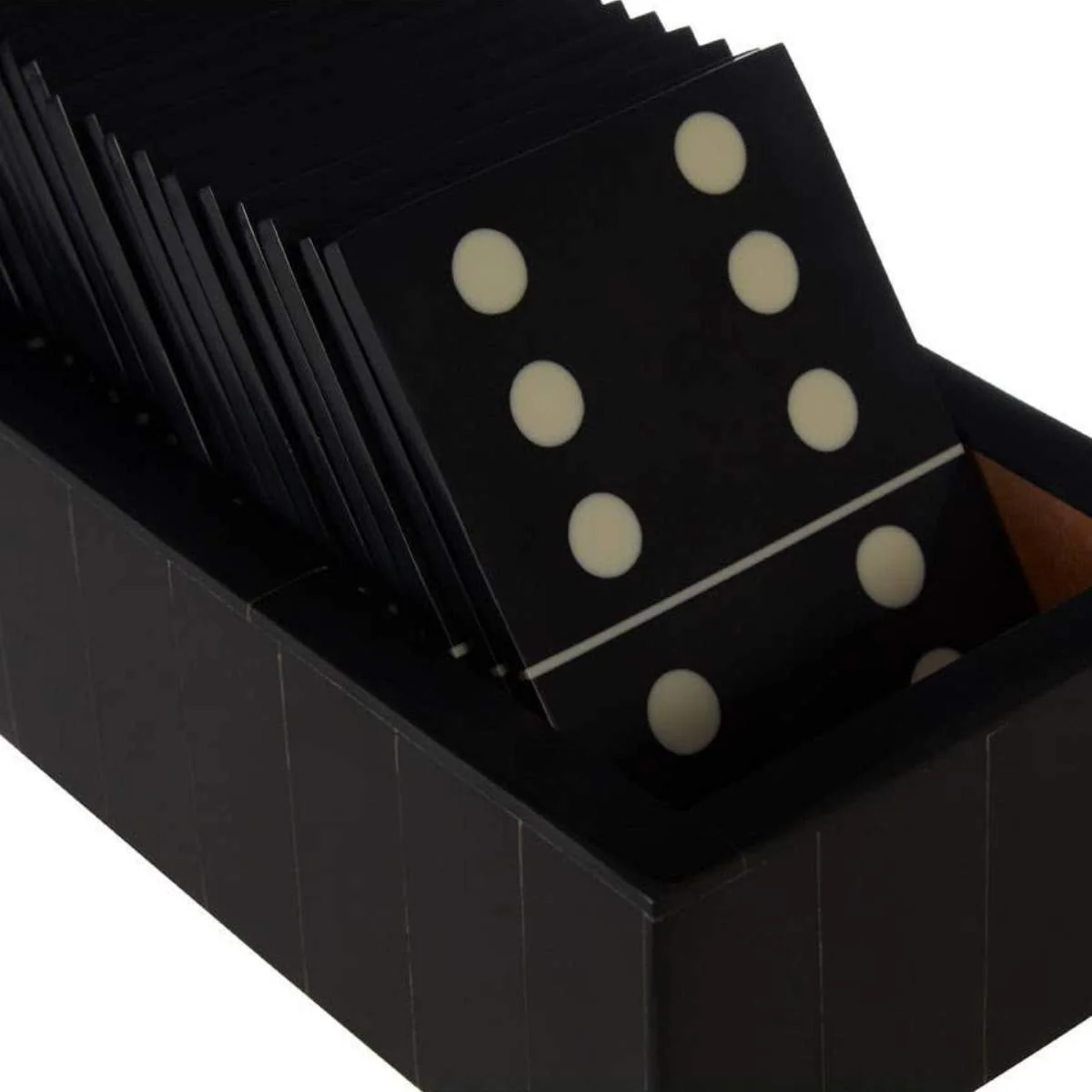 Beaumonde Home Churchill Games Black Domino Set with Black Dominoes - Image 3