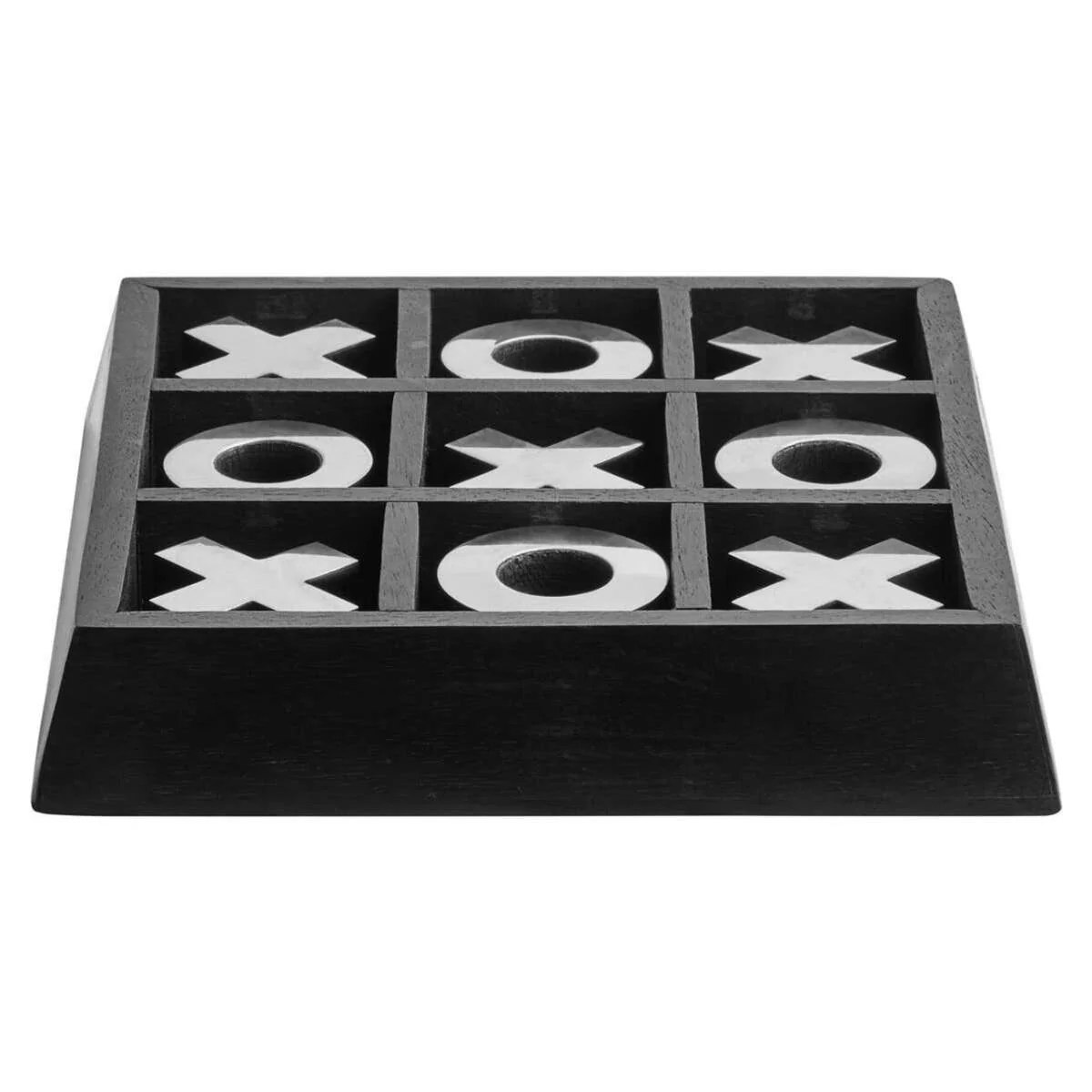 Beaumonde Home Churchill Games Black Mango Wood Noughts and Crosses - Image 3