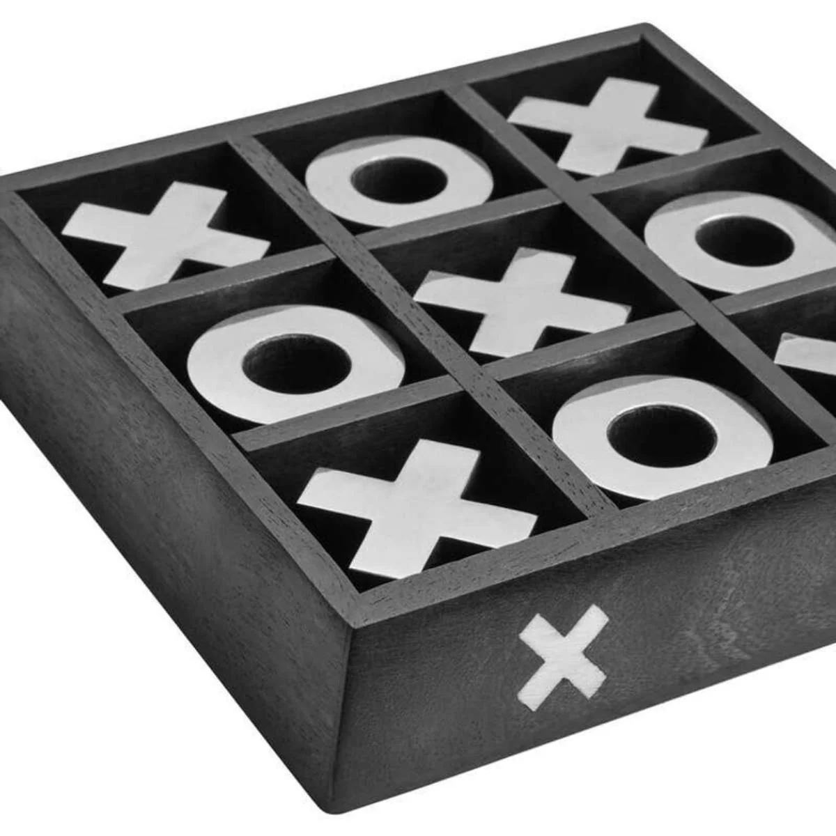 Beaumonde Home Churchill Games Black Mango Wood Noughts and Crosses - Image 5
