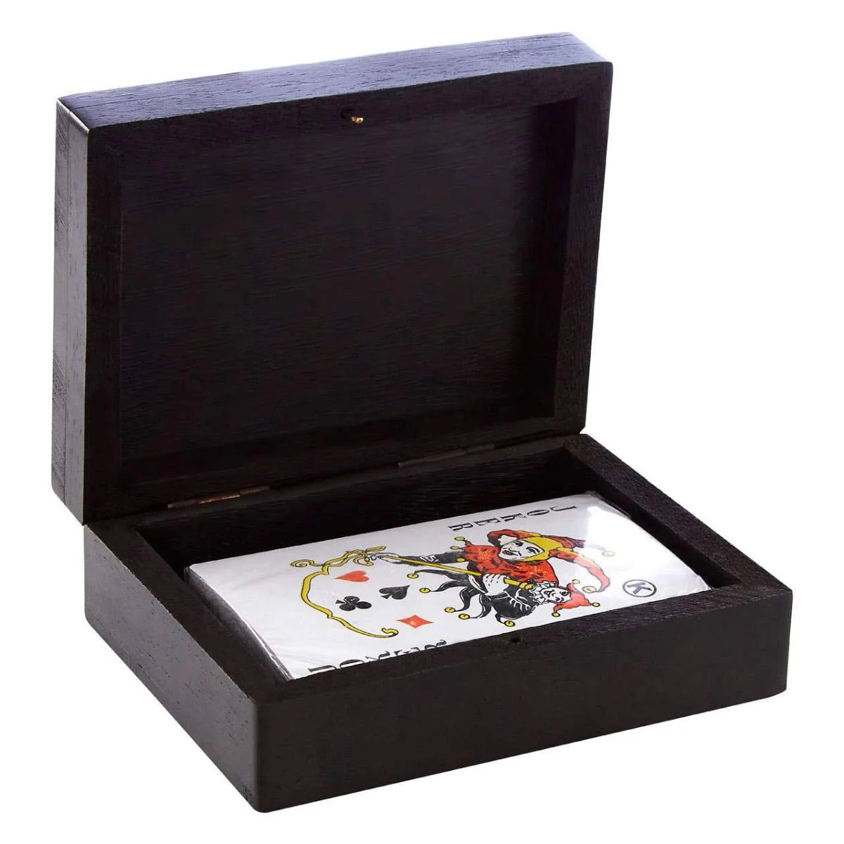Beaumonde Home Churchill Games Black Mango Wood Playing Card Box - Image 3