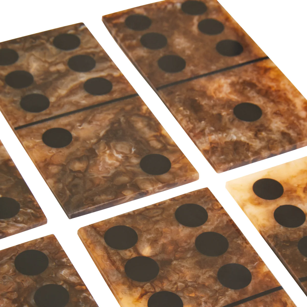 Beaumonde Home Churchill Games Brown And Black Finish Domino Set - Image 13