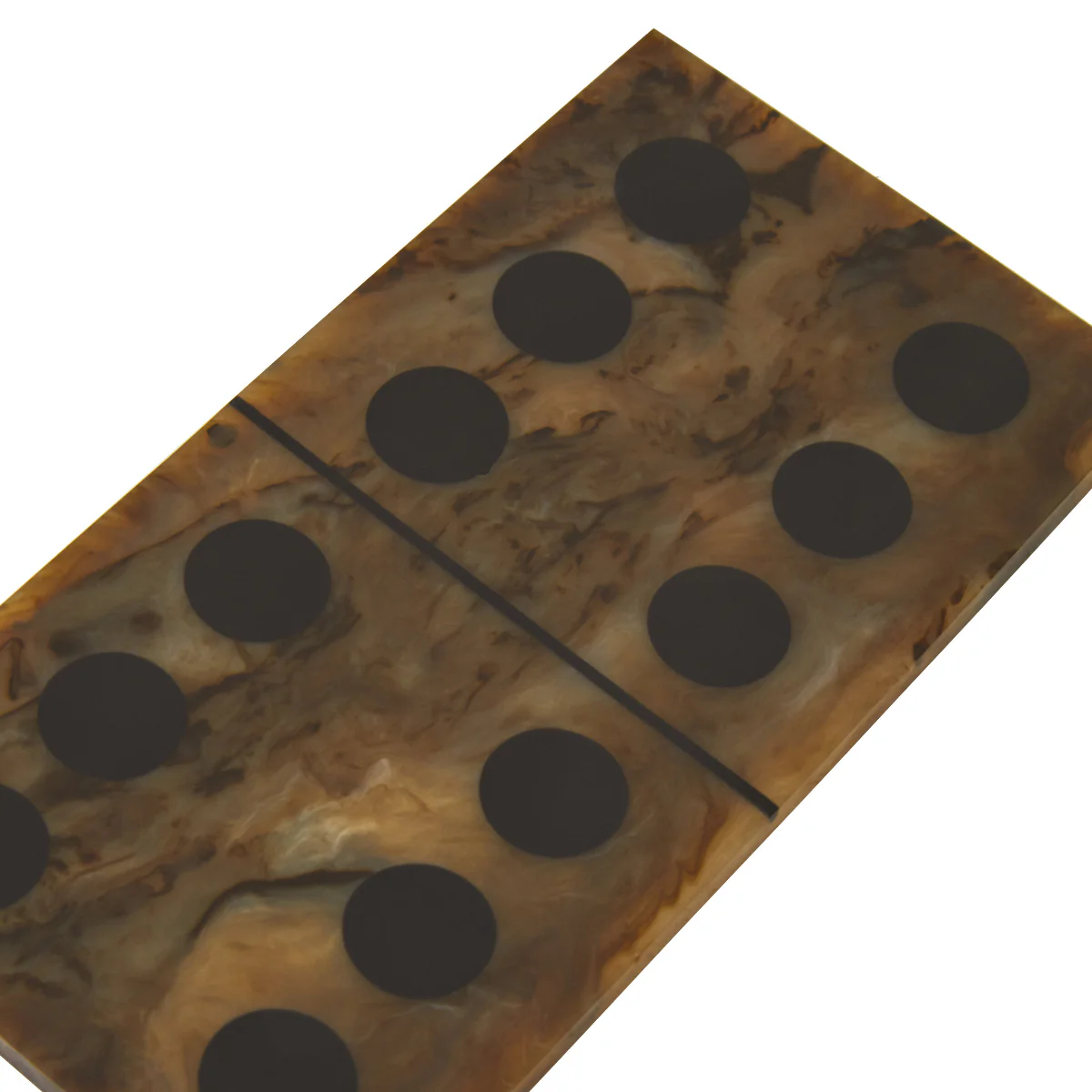 Beaumonde Home Churchill Games Brown And Black Finish Domino Set - Image 3
