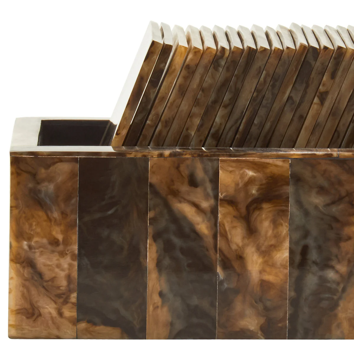 Beaumonde Home Churchill Games Brown And Black Finish Domino Set - Image 7