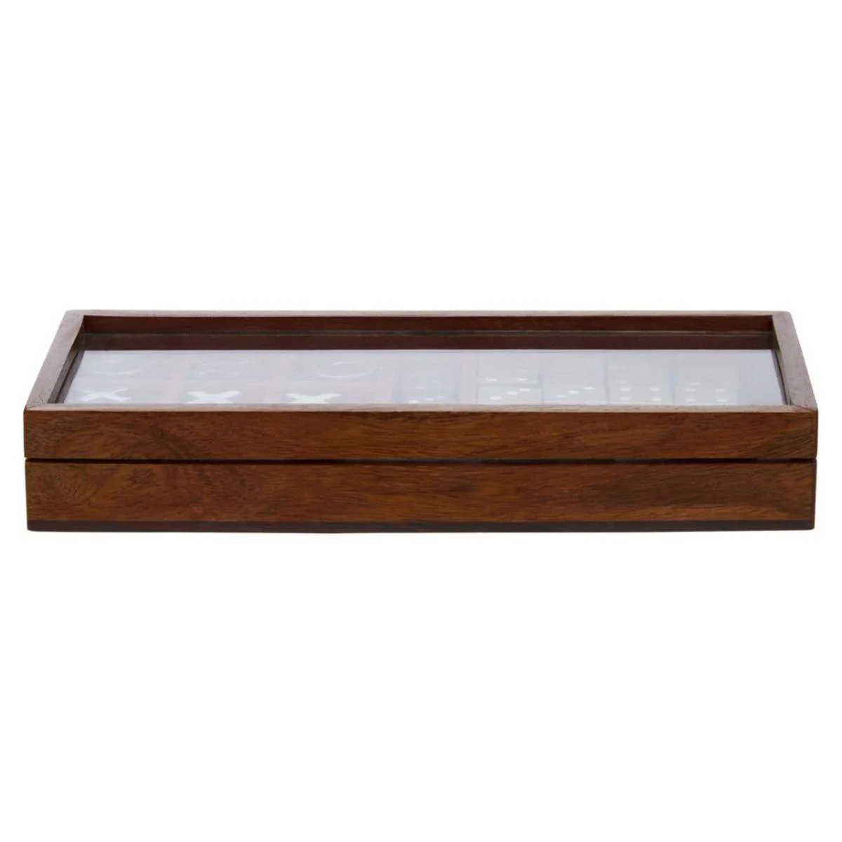 Beaumonde Home Churchill Games Brown Sheesham Wood Multi Game Set - Image 4