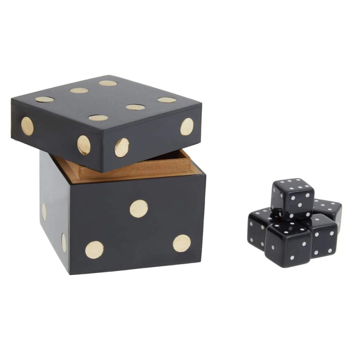 Beaumonde Home Churchill Games Dice Box with Five Dice - Image 7