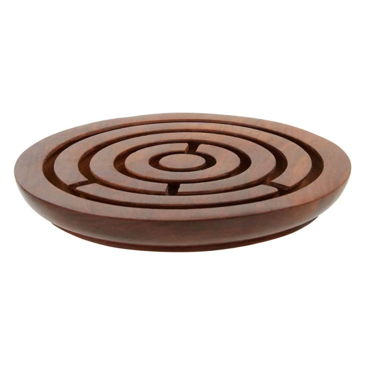 Beaumonde Home Churchill Games Round Sheesham Wood Labyrinth - Image 2